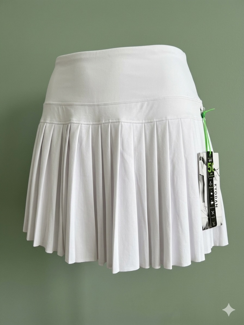 White Pleated Tennis Skirt